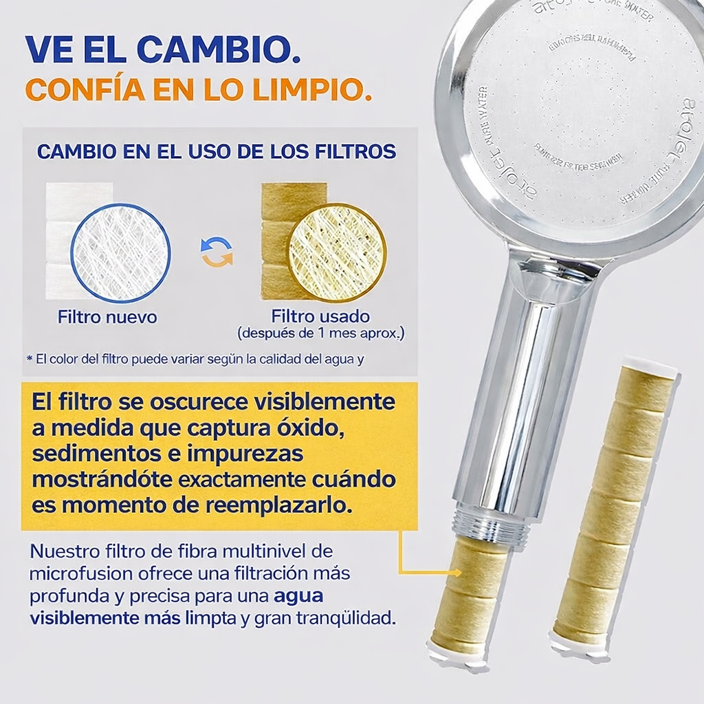 DUCHA DE MANO CON FILTRO