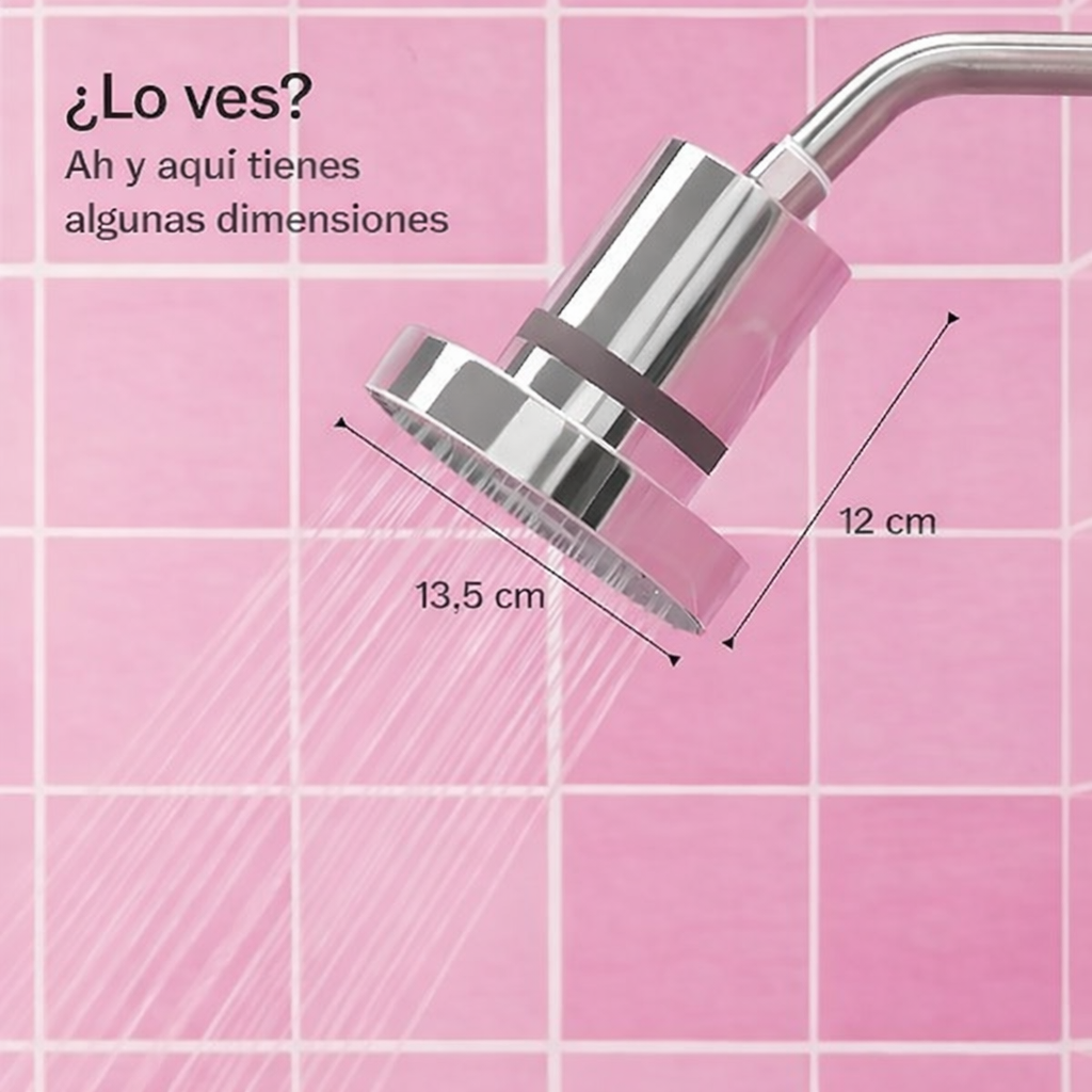 Cabezal de ducha con filtro