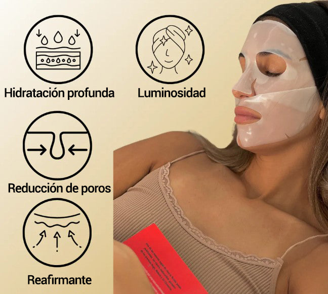 Lunaraa Mascarilla facial de hidrogel