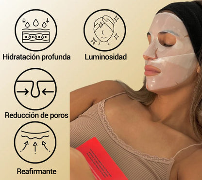 Lunaraa Mascarilla facial de hidrogel